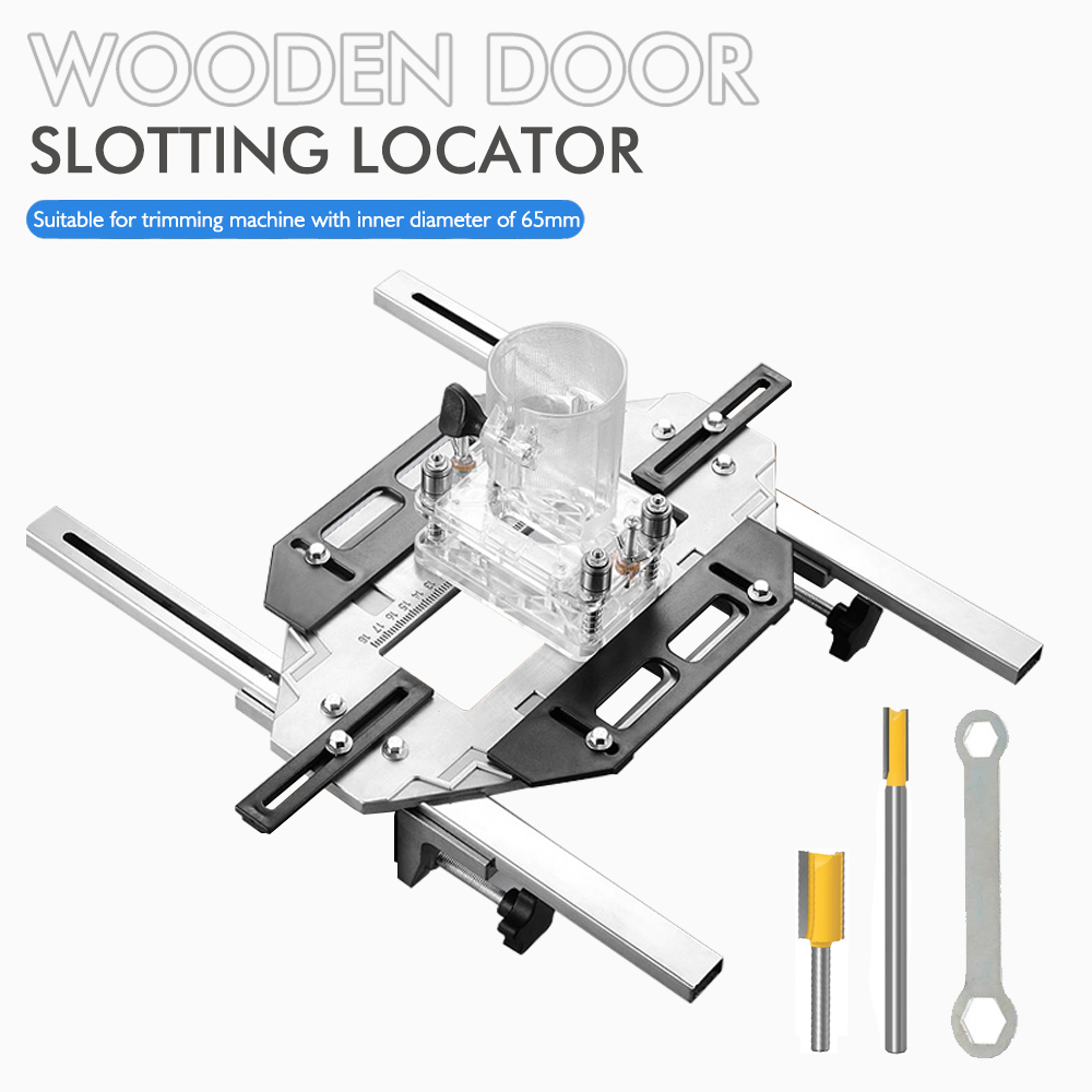 Woodworking Router Templates - Modello cerniera porta Guida foro Maschera