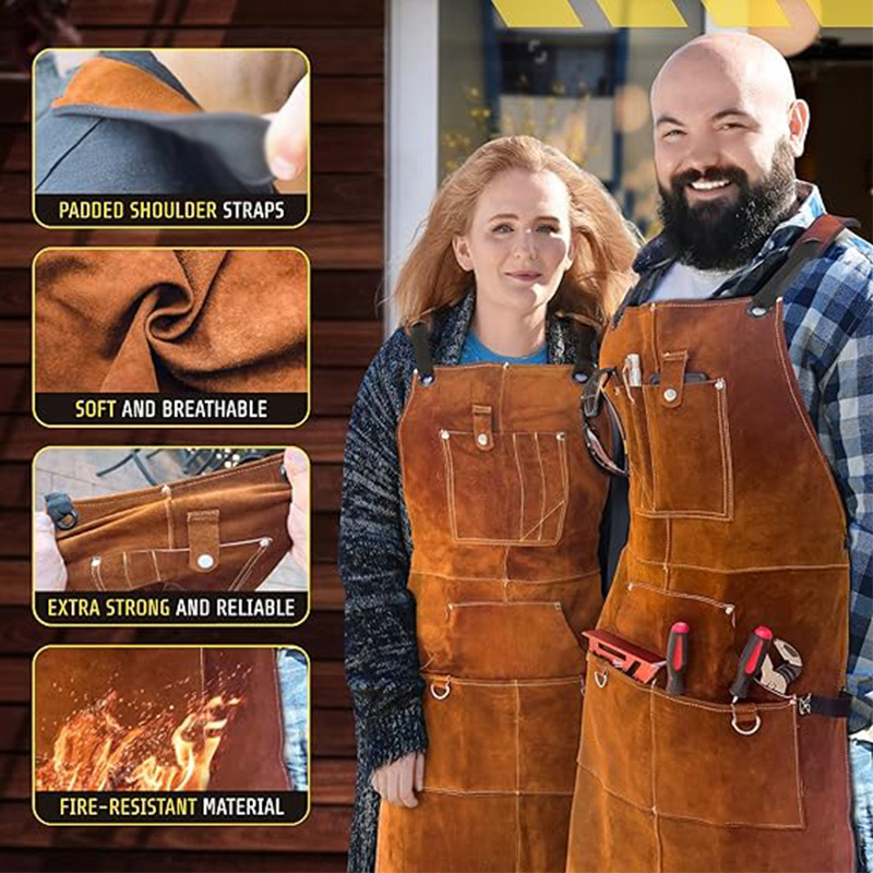 Woodworking Apron - Grembiule ignifugo e impermeabile, in pile