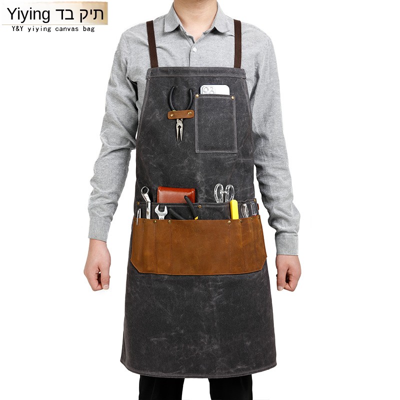 Woodworking Apron - Grembiule in tela cerata con tasca