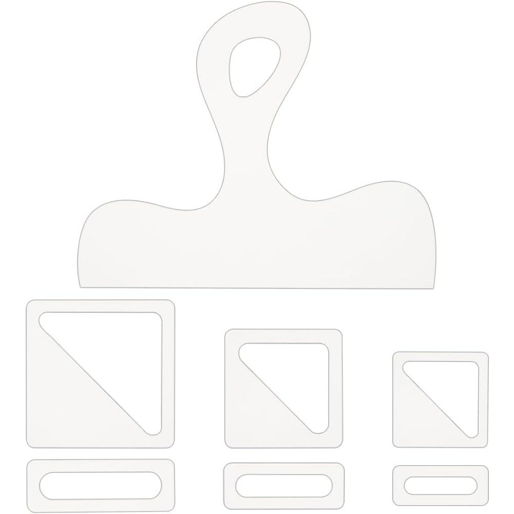 Woodworking Router Templates - 7 pezzi modello di salumi manico