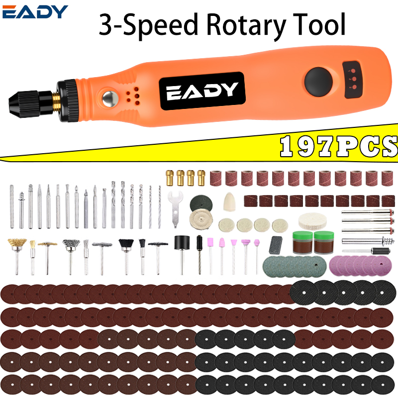 Woodworking Basic Tools - Kit di utensili rotanti senza fili