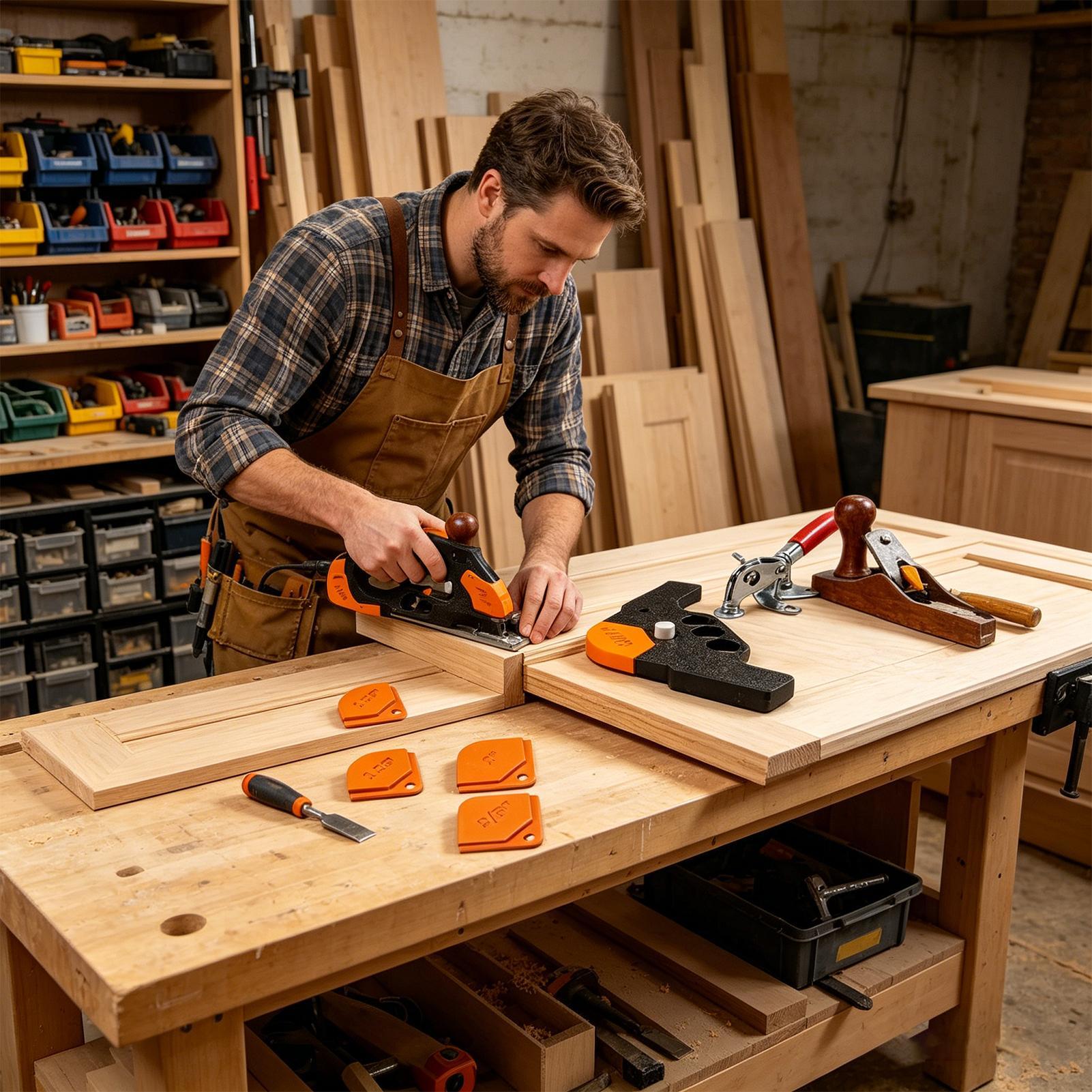 Woodworking Router Templates - Set di 5 Modelli per Arrotondamento