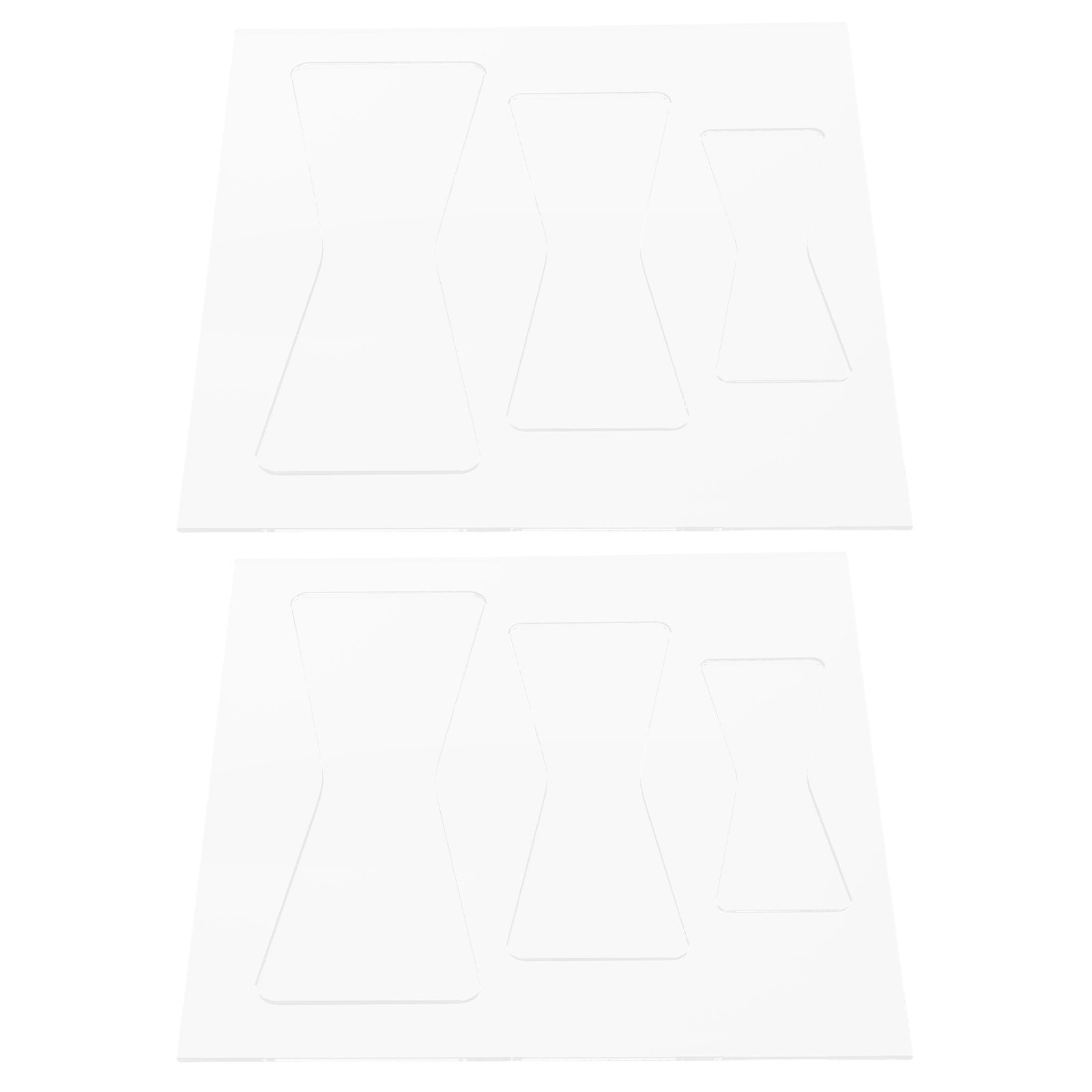 Woodworking Router Templates - Set di 2 modelli in acrilico