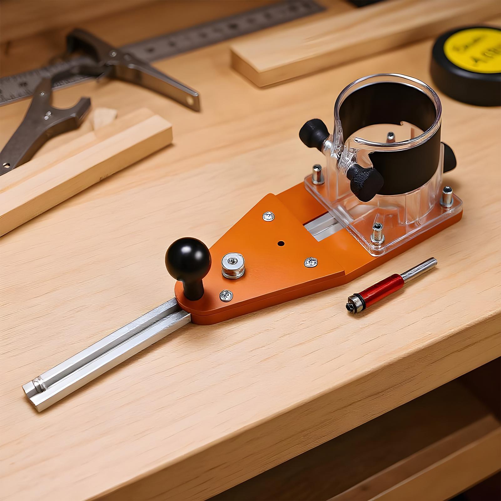 Woodworking Router Templates - Router Circle Cutting Jig Guida regolabile