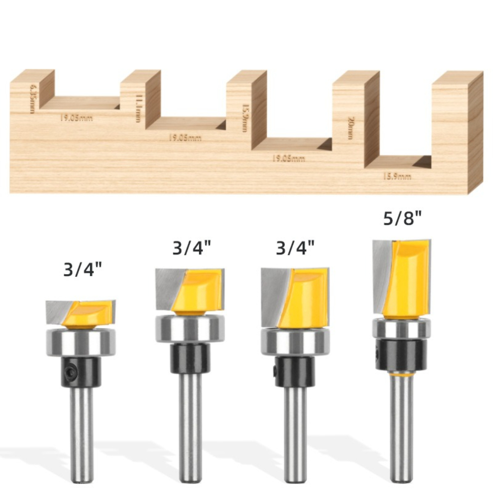 Fresa a filo con cuscinetto e  - Woodworking Router Templates recensione e prezzo