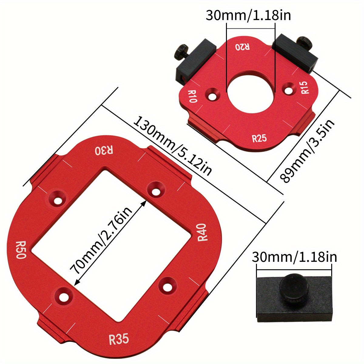 Set di sagome per raggio d'arc - Woodworking Router Templates recensione e prezzo