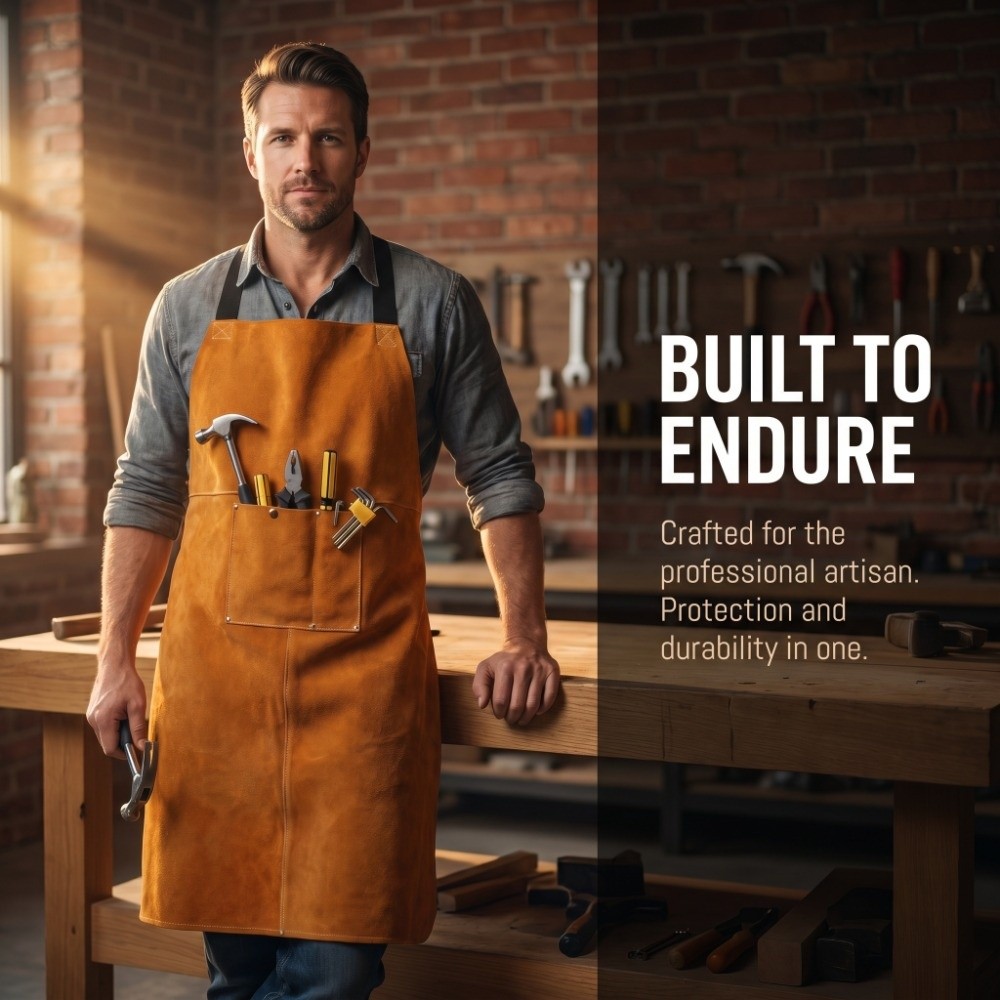Grembiule da saldatura in pell - Woodworking Apron recensione e prezzo