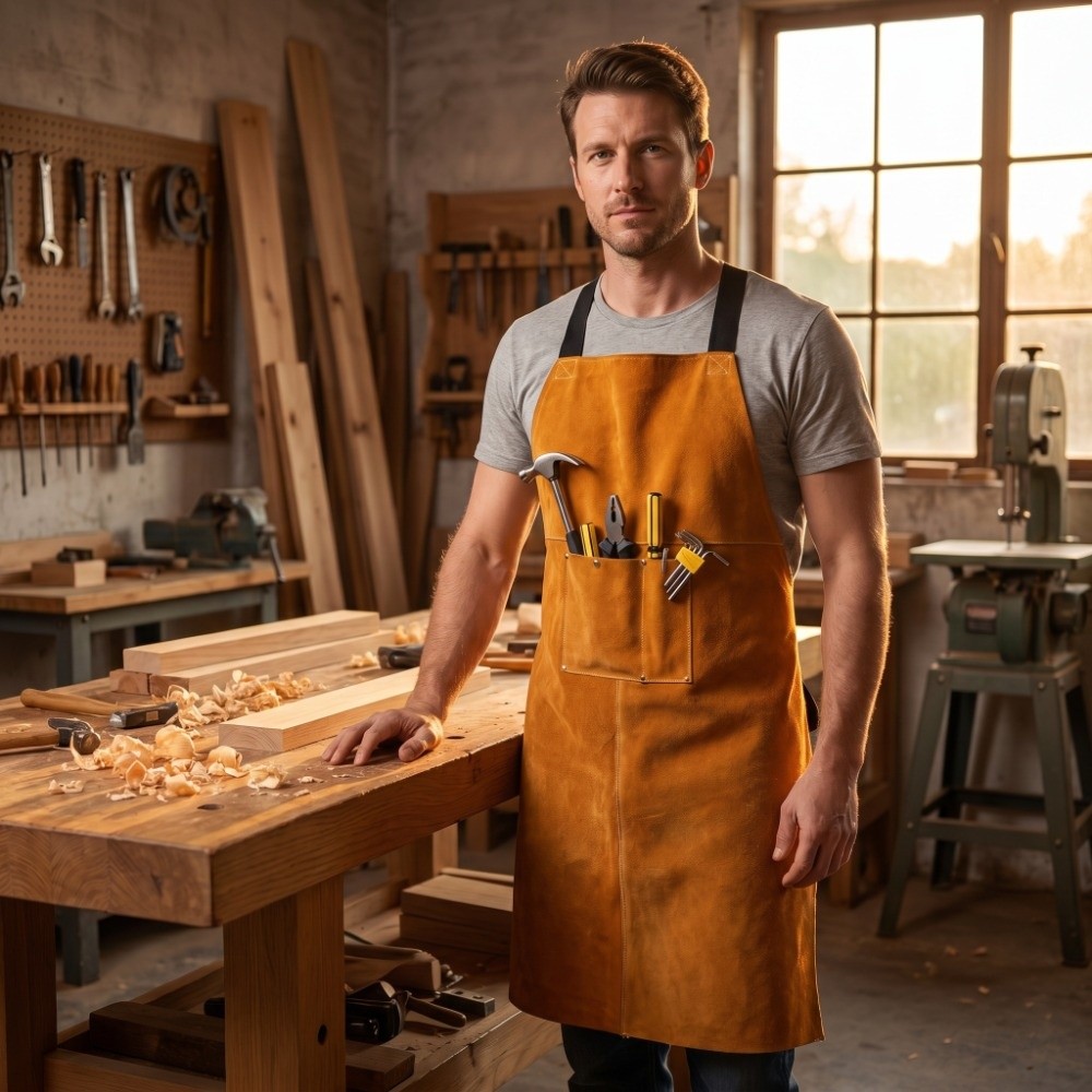 Grembiule da saldatura in pell - Woodworking Apron recensione e prezzo