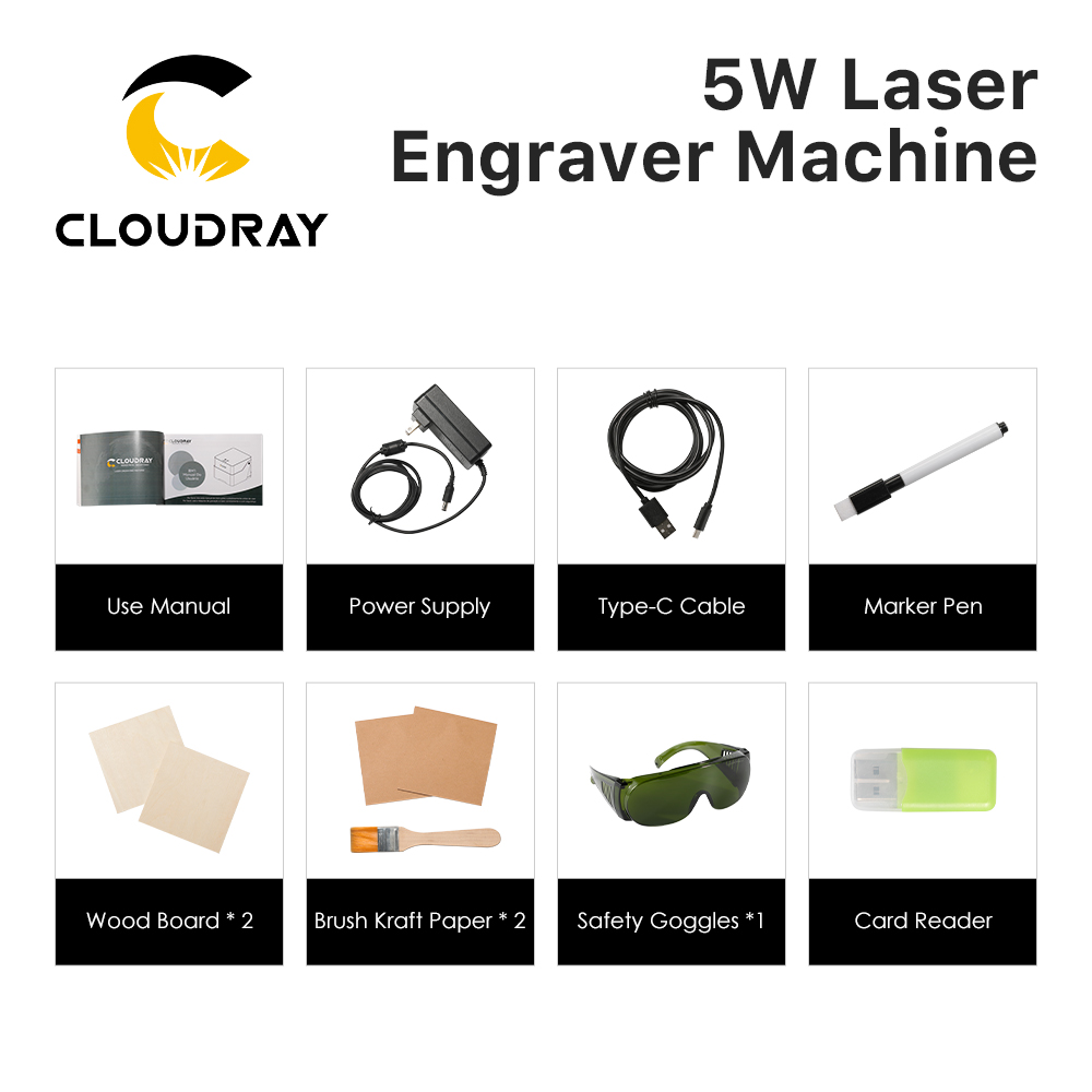 Incisore Laser Cloudray BM1, S - Woodworking Classes recensione e prezzo